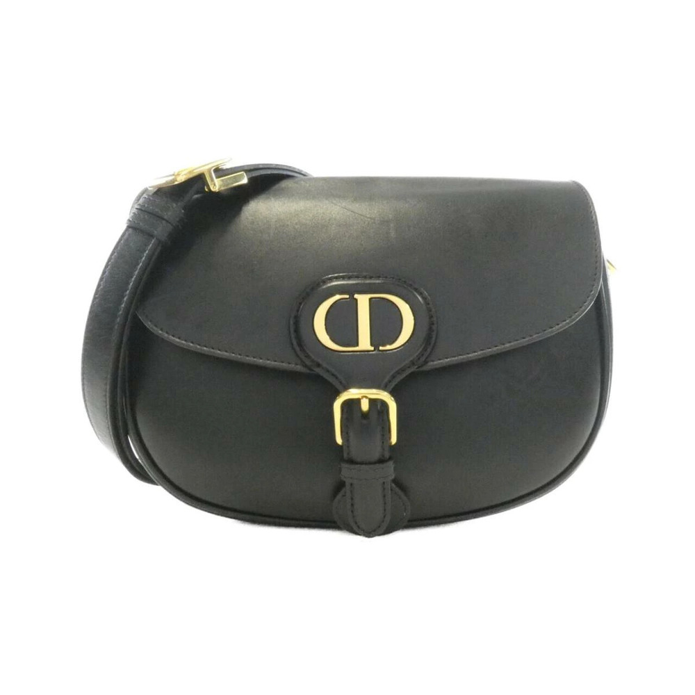 Christian Dior Bobby Leather Shoulder Bag Black